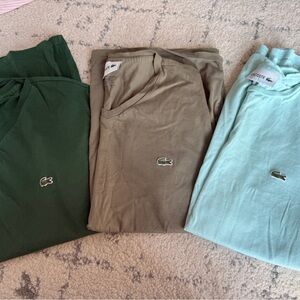 Lacoste Short Sleeve Tee Bundle (3) in with Embroidered Crocodile